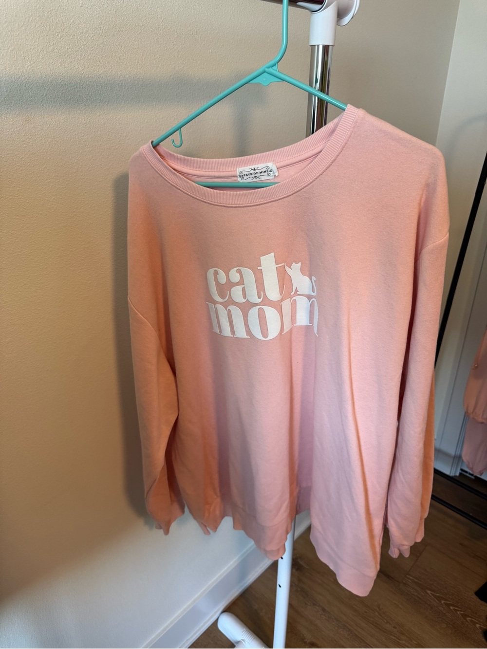 Pink State of Mind "Cat Mom" sweatshirt size XXL